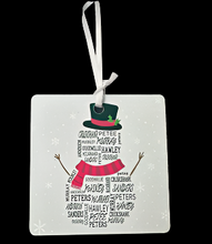 Snowman House Holiday Ornament